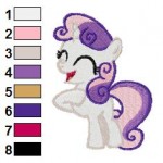 Sweetie My Little Pony Embroidery Design 06